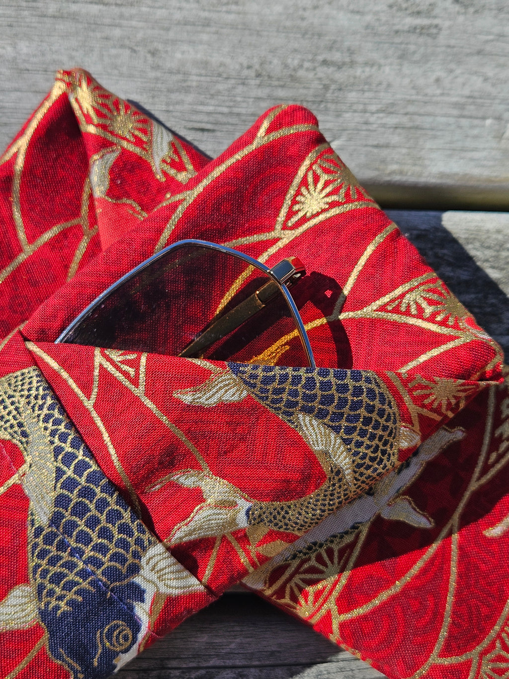 Red Koi Glasses case