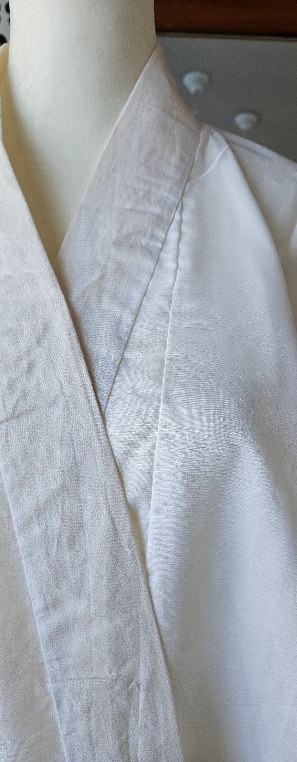 White silk under kimono