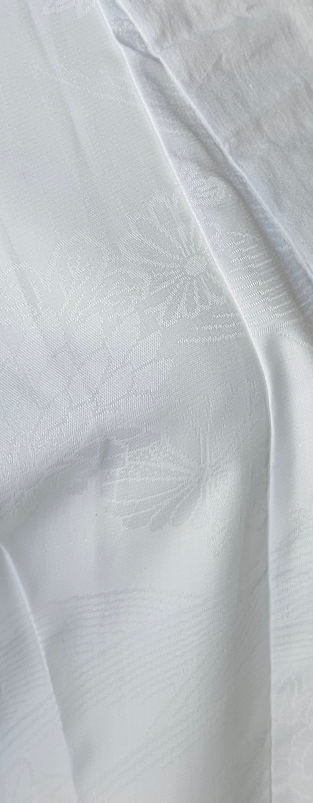 White silk under kimono