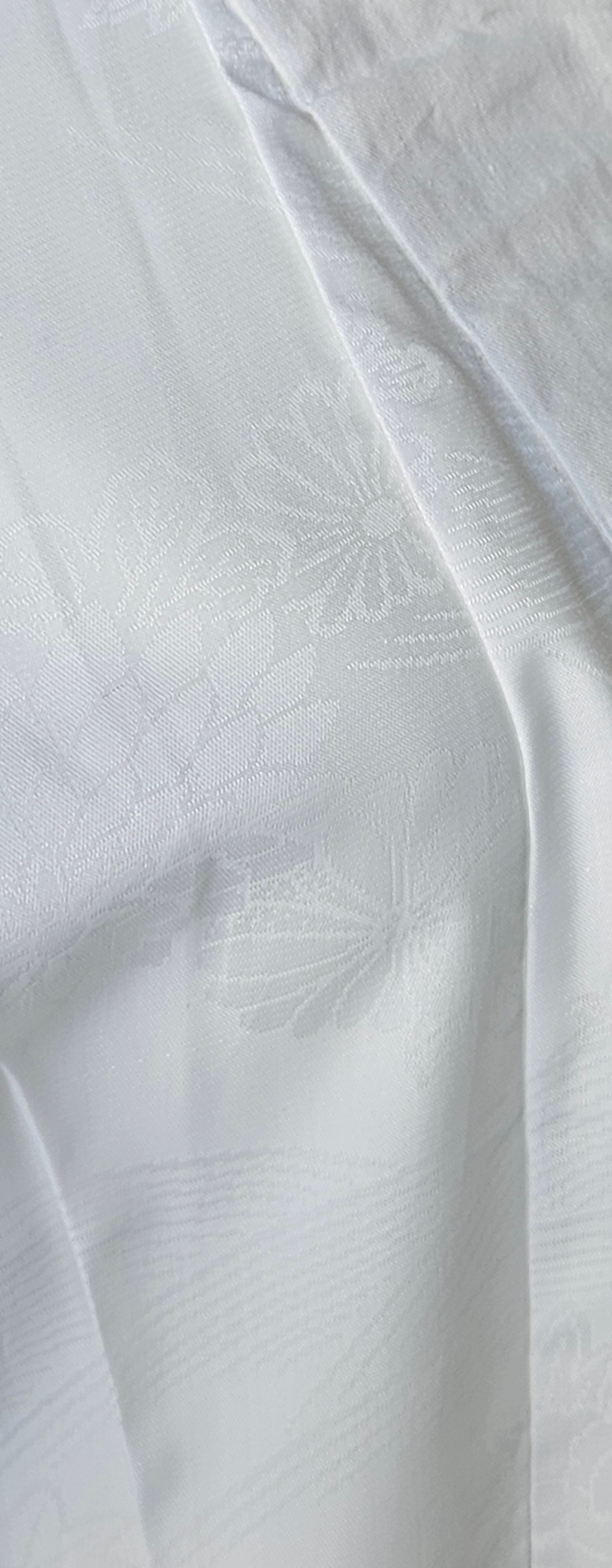 White silk under kimono