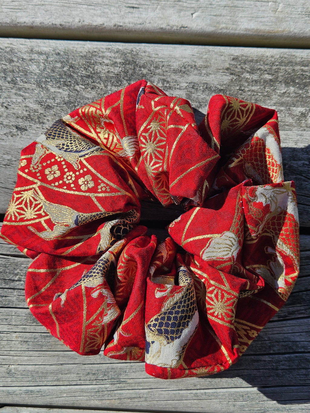Red Koi Scrunchie