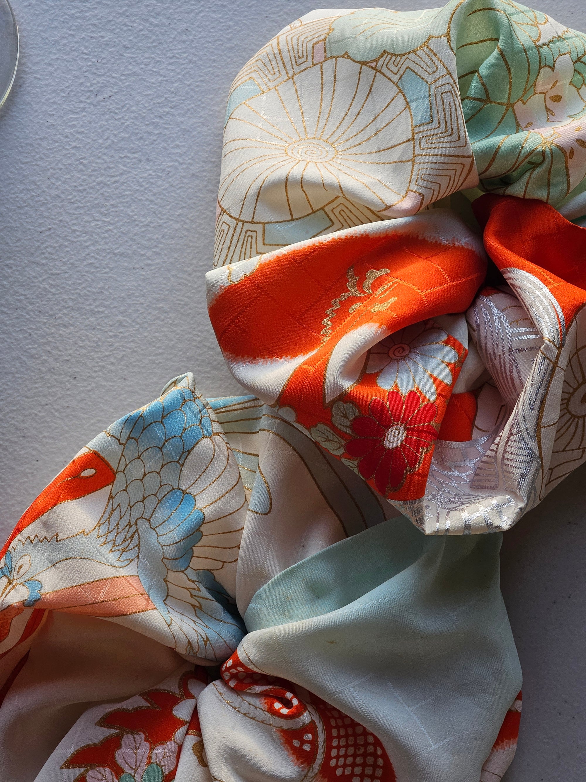 Silk Phoenix Scrunchies