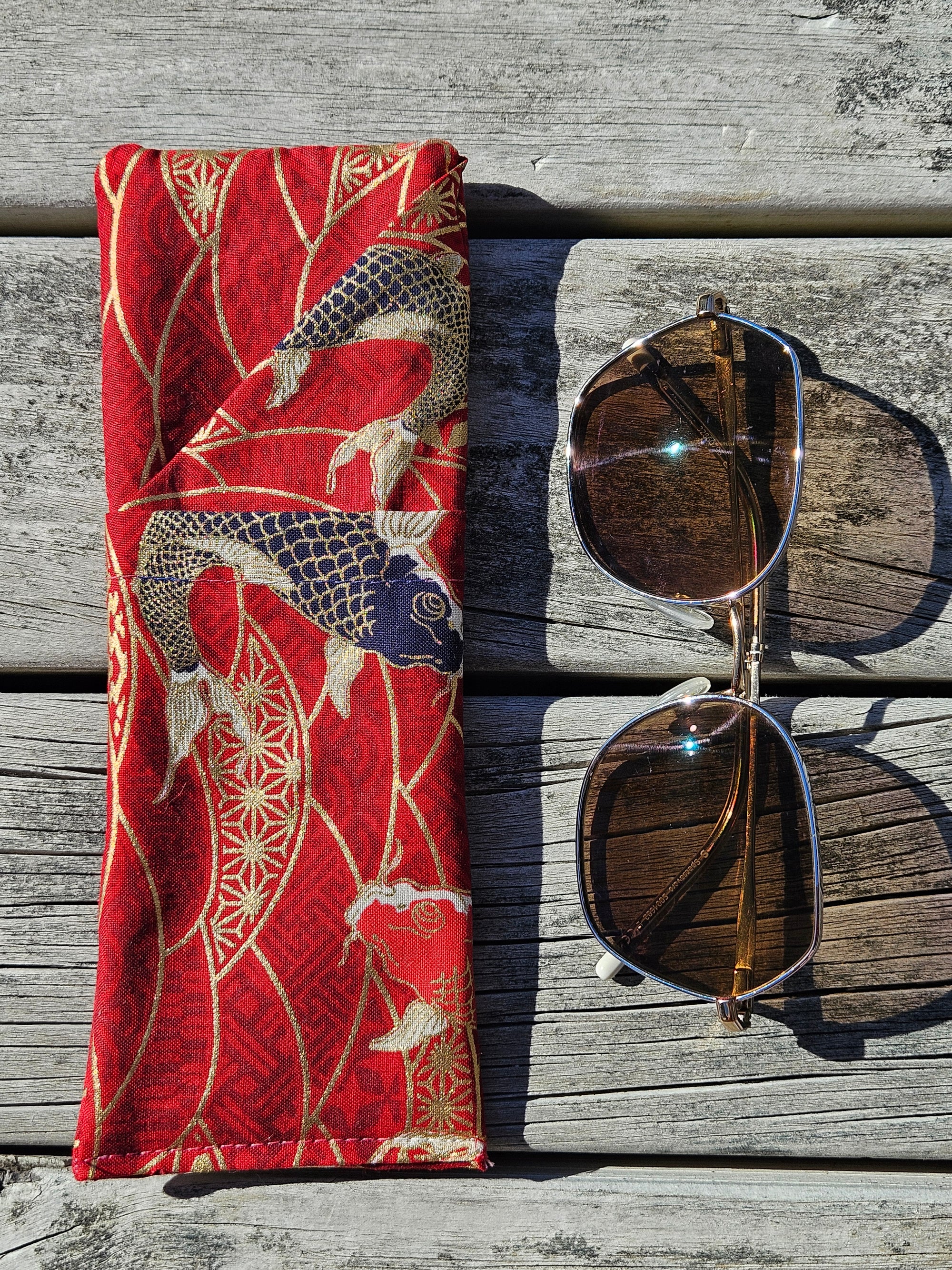 Red Koi Glasses case