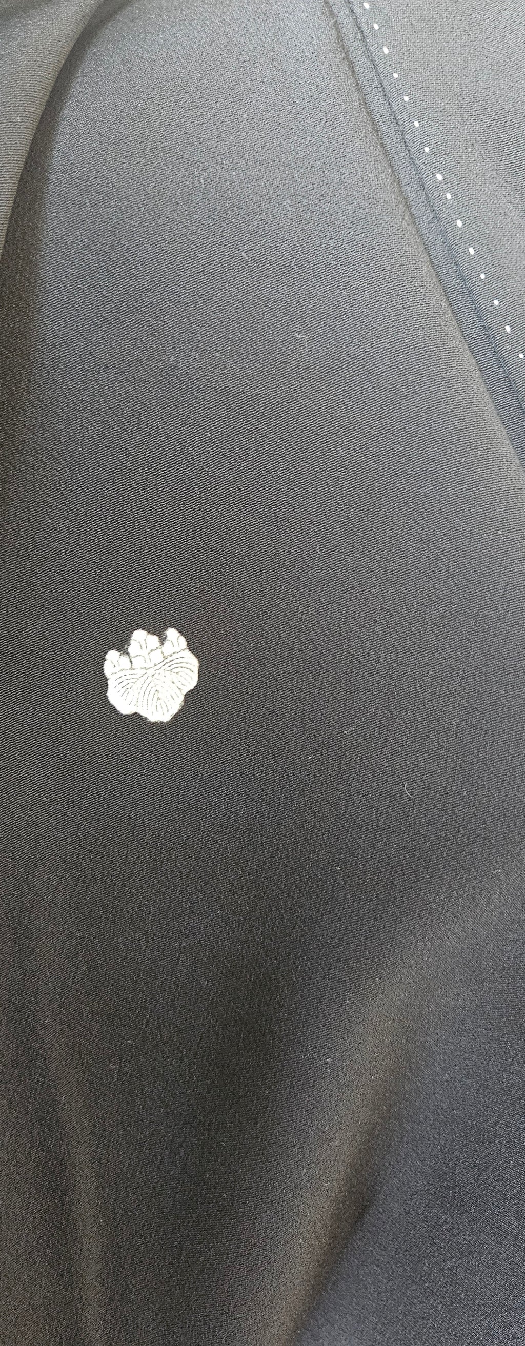 Mens black silk kimono