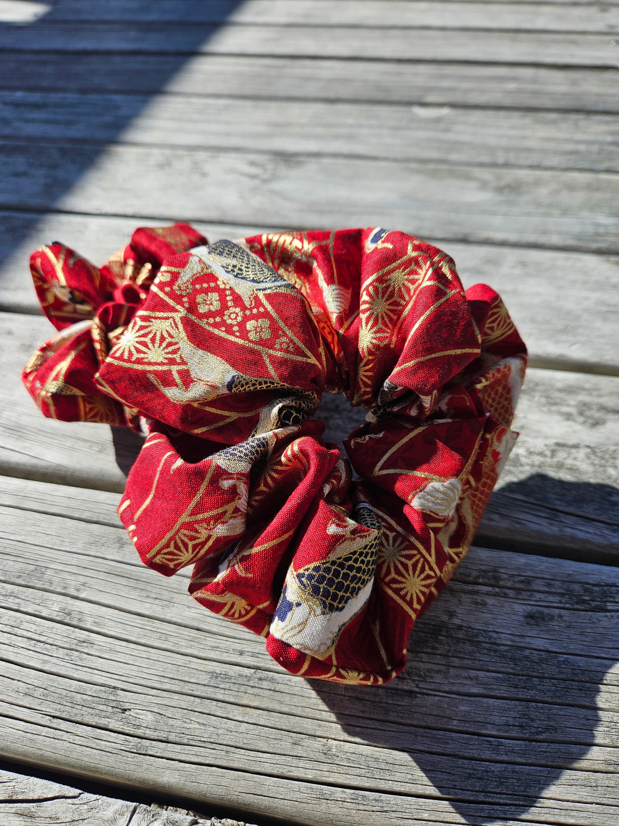 Red Koi Scrunchie