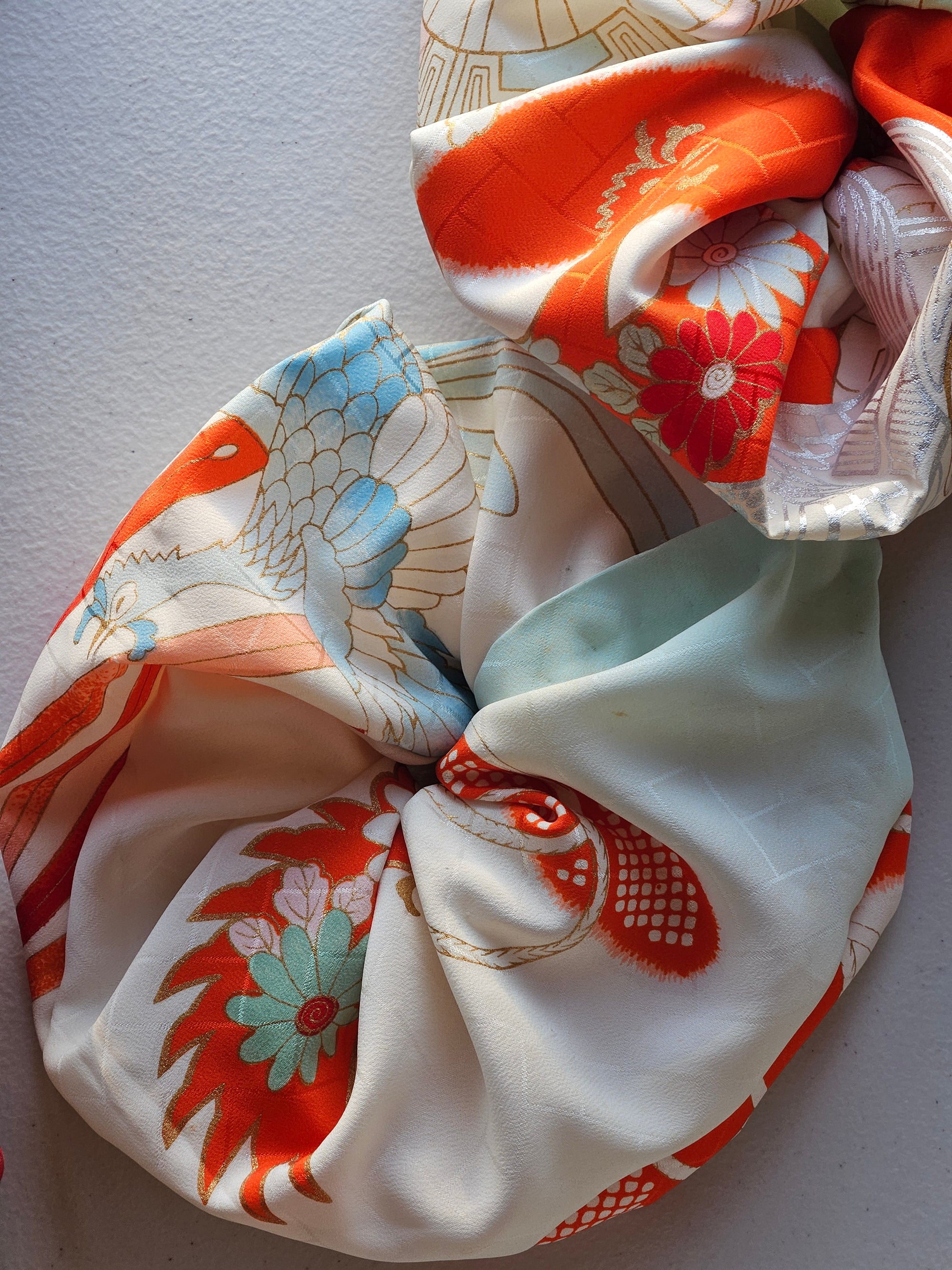 Silk Phoenix Scrunchies