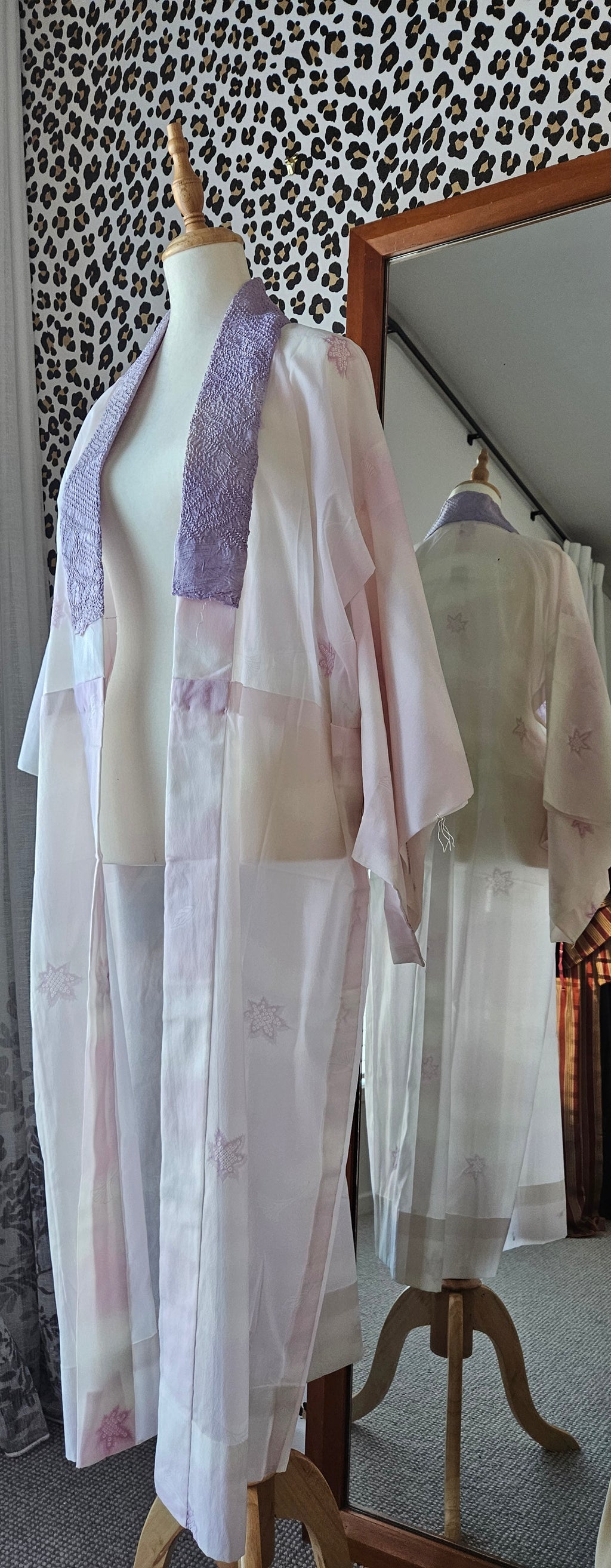 Purple Maple leaf under Kimono