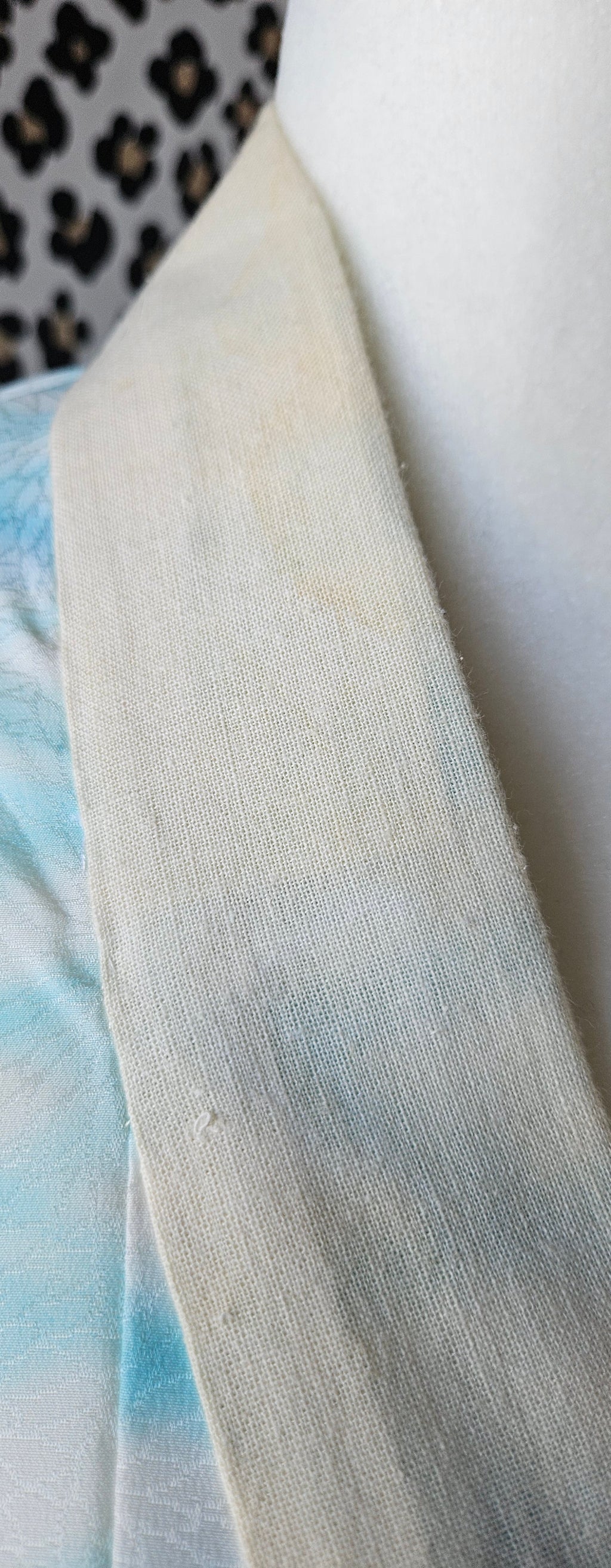 Shibori Teal under Kimono