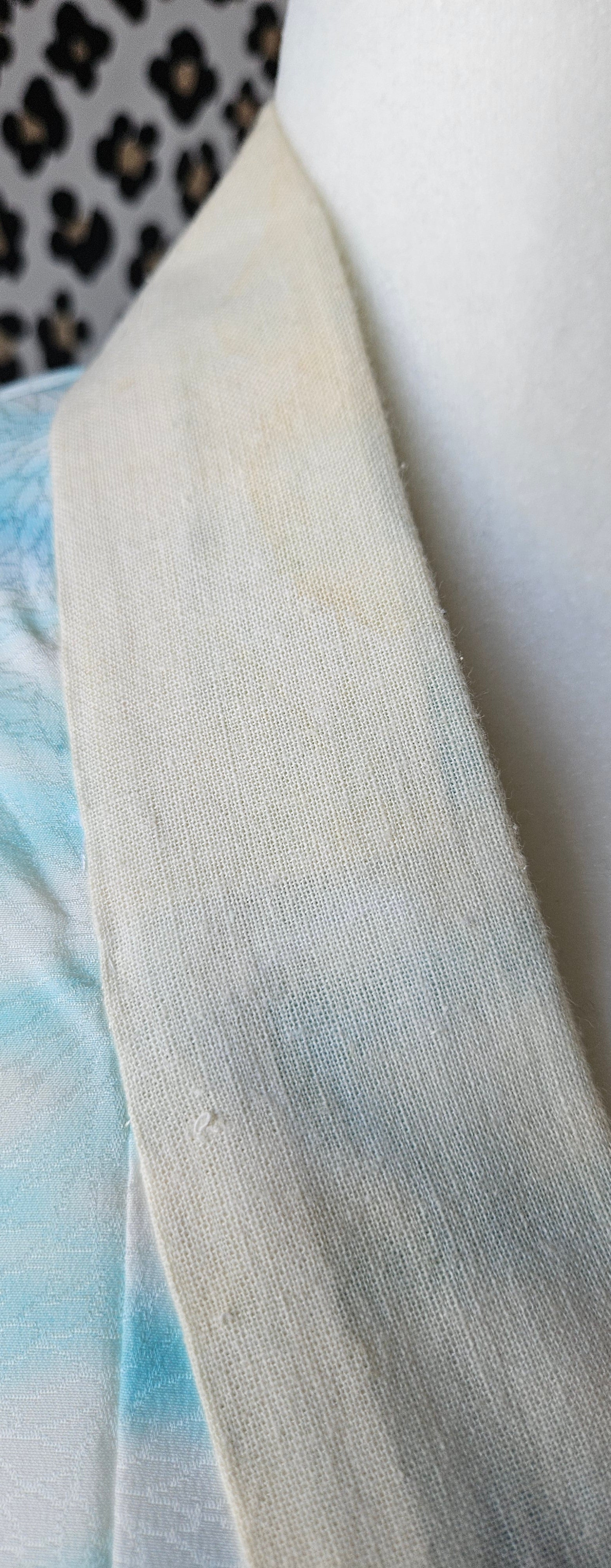 Shibori Teal under Kimono
